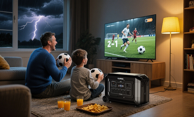 How long will a portable power station run a TV?
