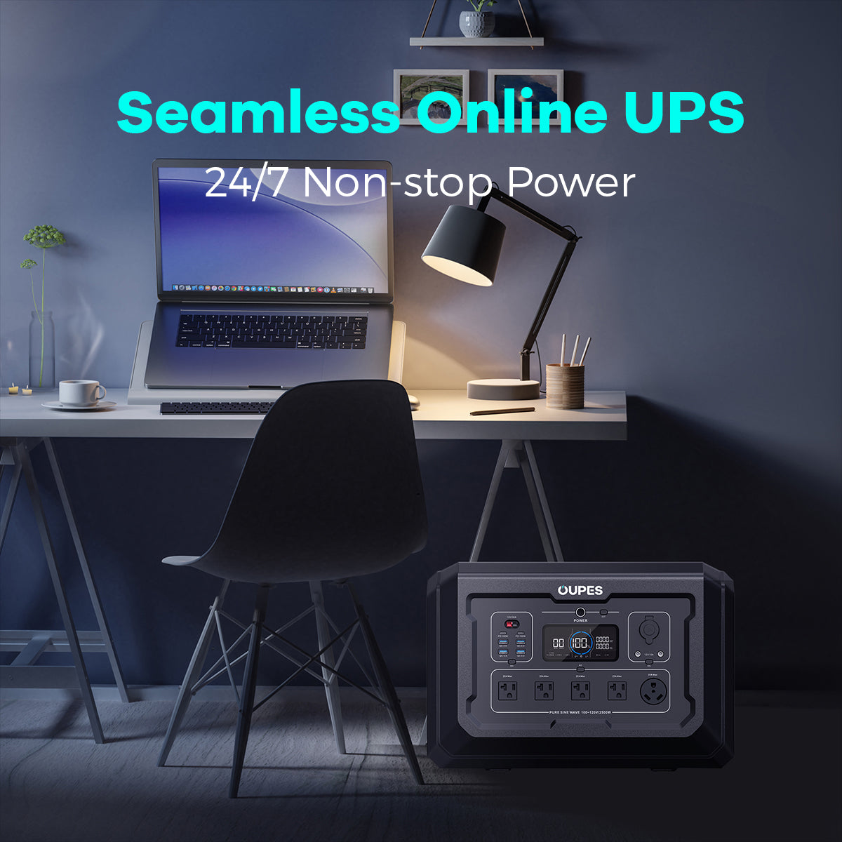 OUPES Mega 2 Solar Kit: 2048Wh Generator + 2x240W Panels
