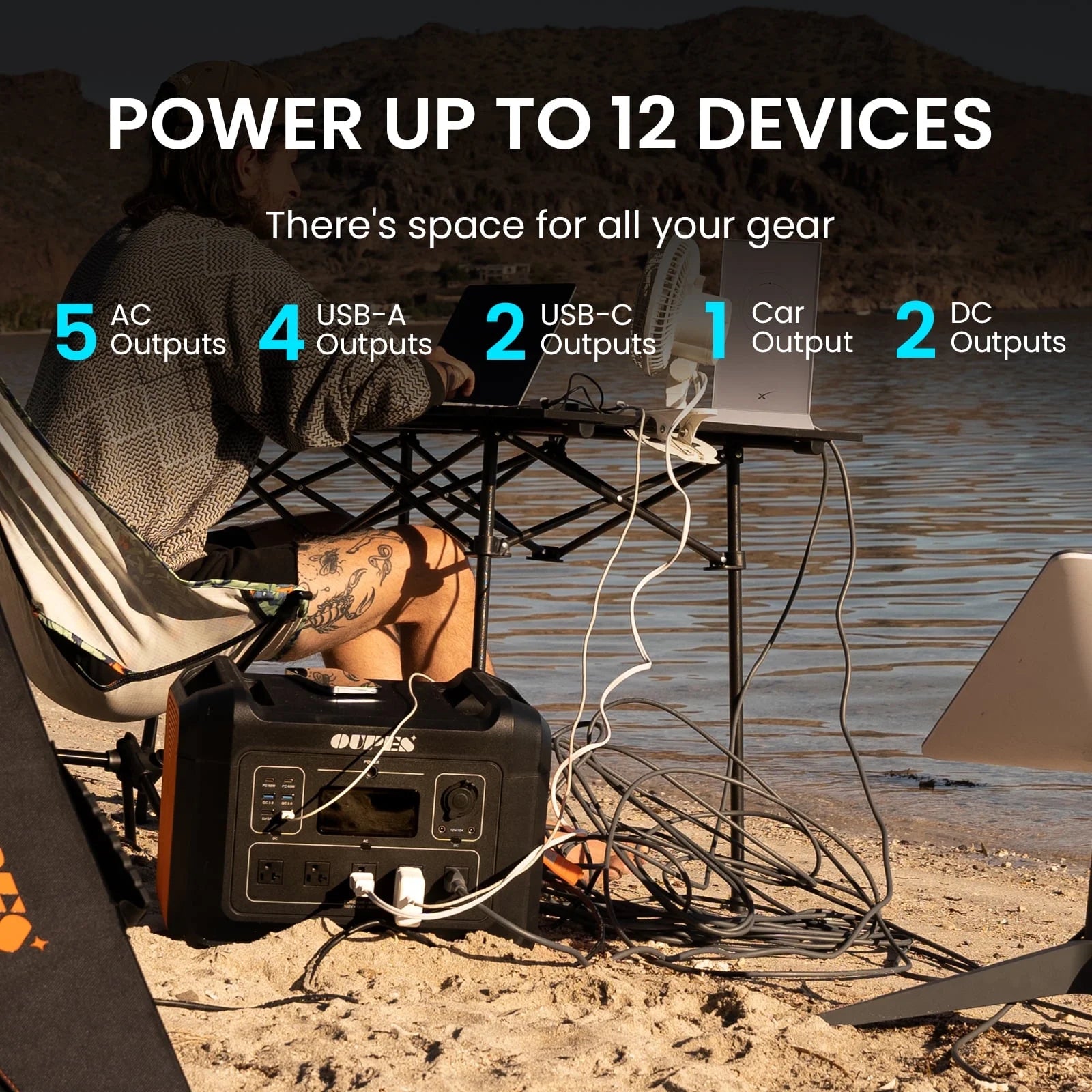 (Refurbished) OUPES 2400W, 2232Wh Portable Power Station