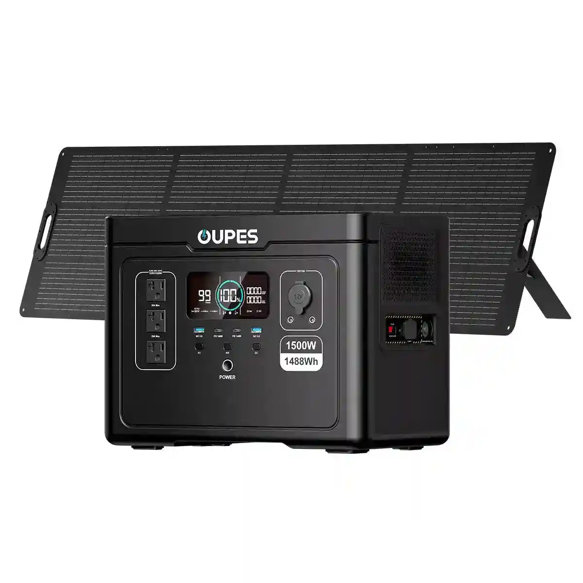 OUPES Exodus 1500 + 240W Solar Panel | Solar Generator Kits