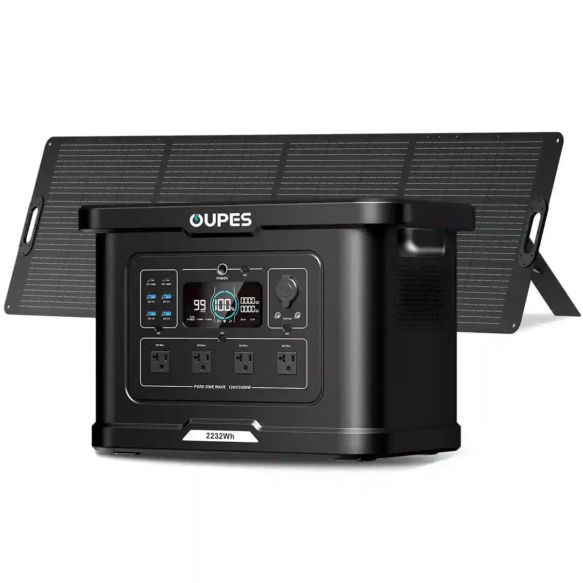 OUPES Exodus 2400 + 240W Solar Panel | Solar Generator Kits