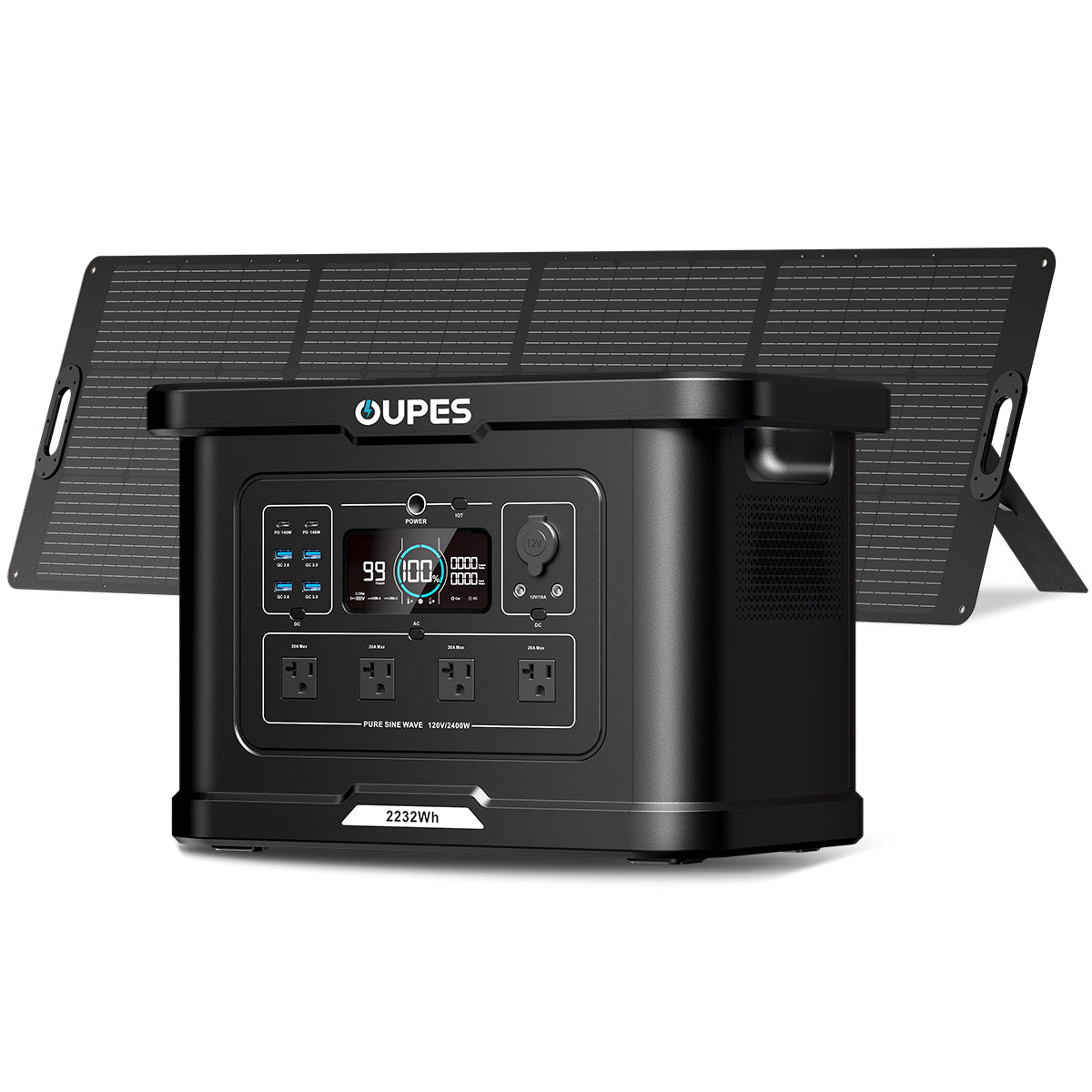 OUPES Exodus 2400 Portable Power Station | 2400W 2232Wh