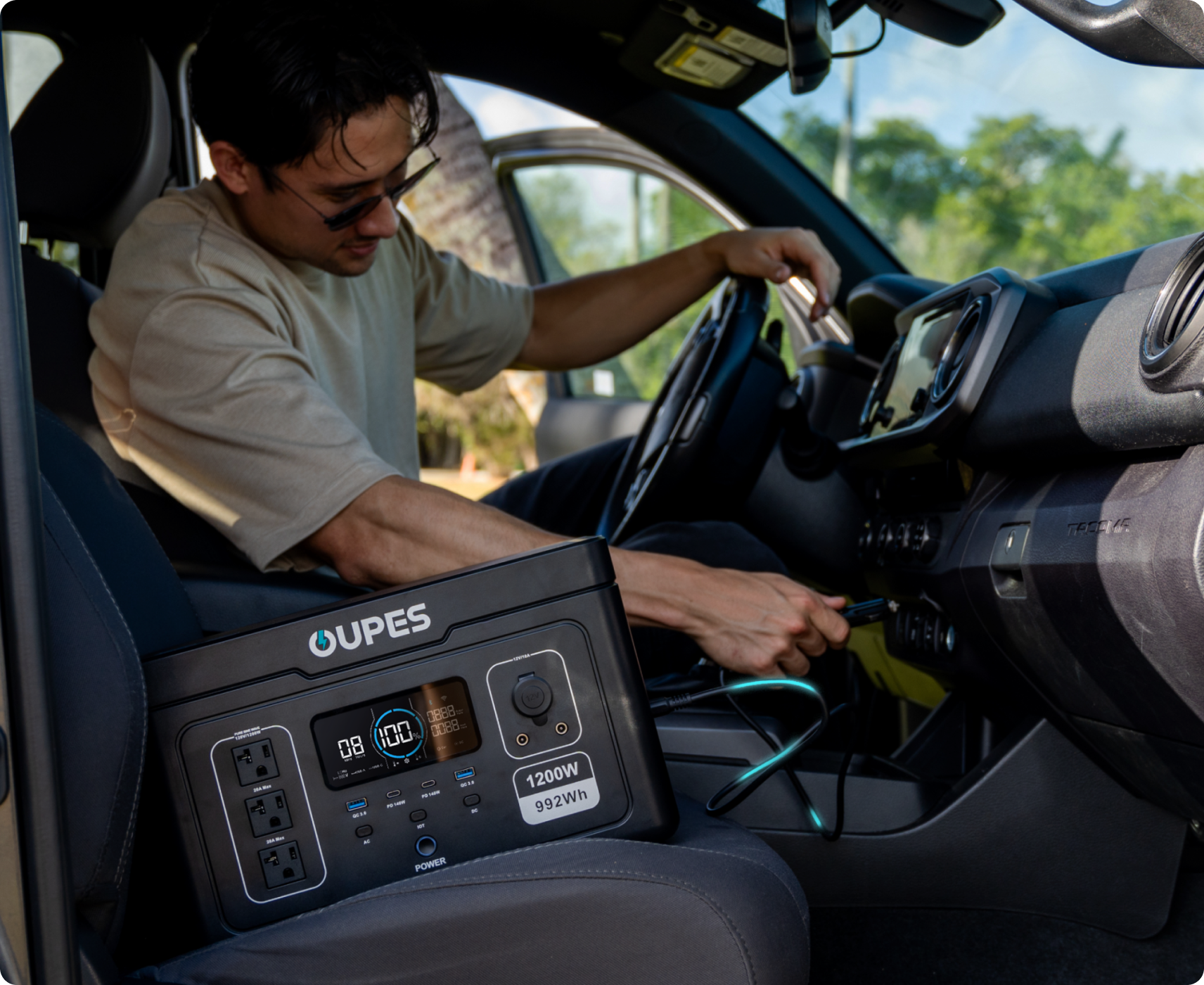 OUPES Exodus 1200 Portable Power Stations for Car Charging