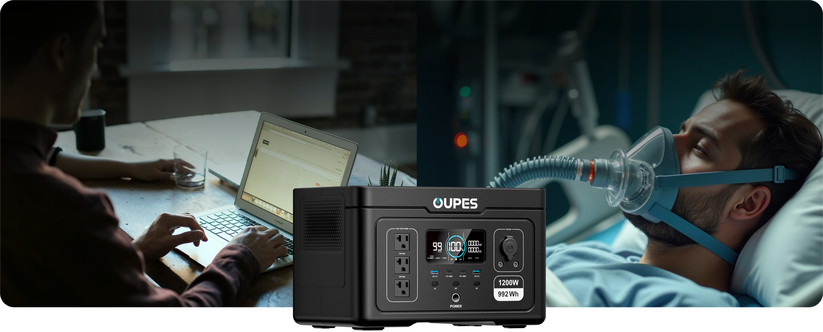 OUPES Exodus 1200 Portable Power Station - UPS Backup