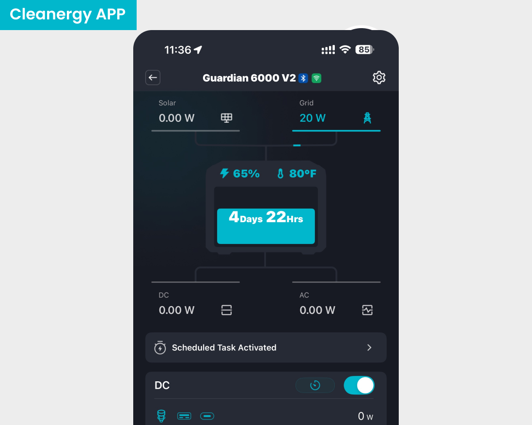 Guardian 6000 app control