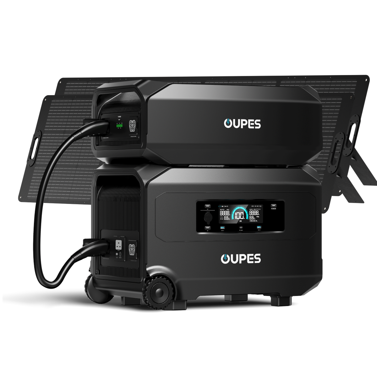 OUPES Guardian 6000 V2 + G5 Extra Battery + 2*240W Solar Panel | Solar Generator Kit