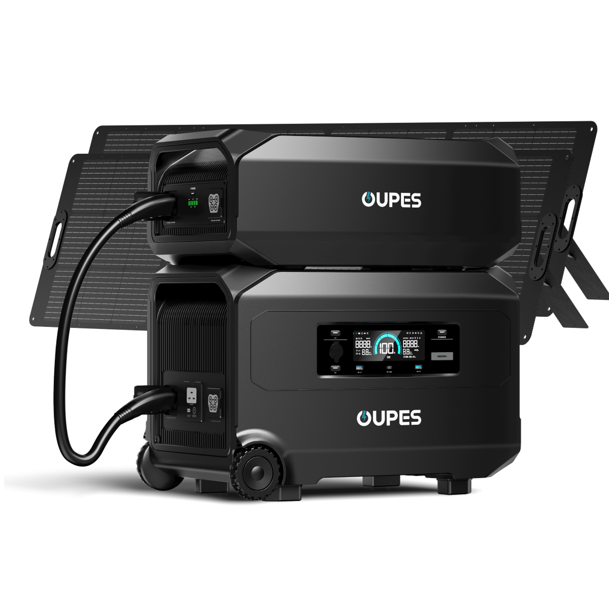 OUPES Guardian 6000 V2 + G5 Extra Battery + 2*240W Solar Panel | Solar Generator Kit