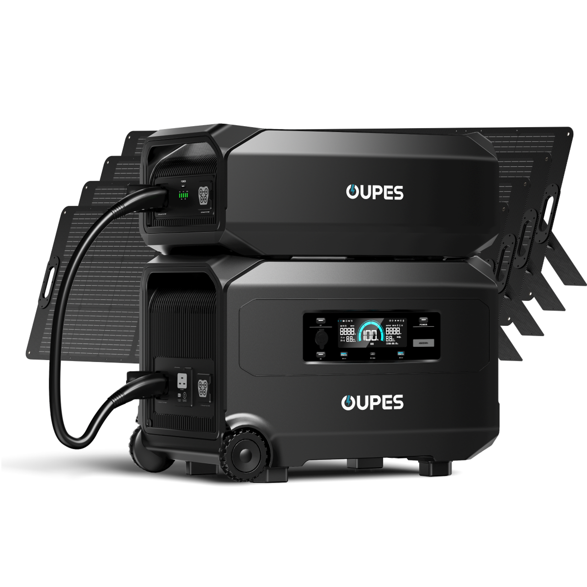 OUPES Guardian 6000 V2 + G5 Extra Battery + 4*240W Solar Panel | Solar Generator Kit