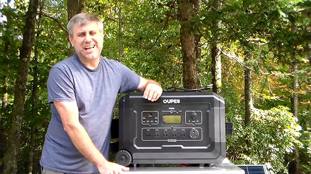 OUPES Mega 5 is the large Solar power station for an emergency or off grid needs.