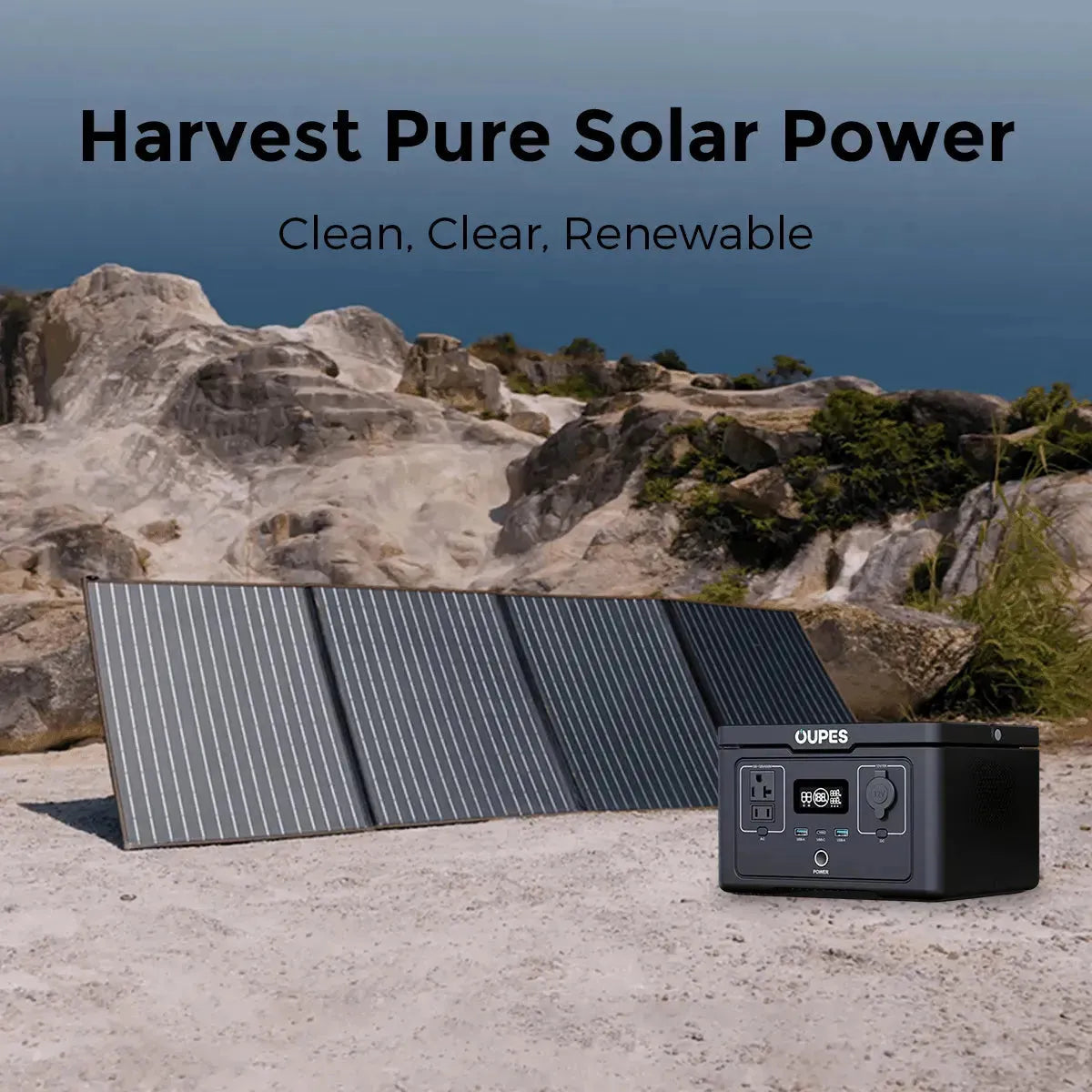 Exodus 600 + 100W Solar Panel | Solar Generator Kit
