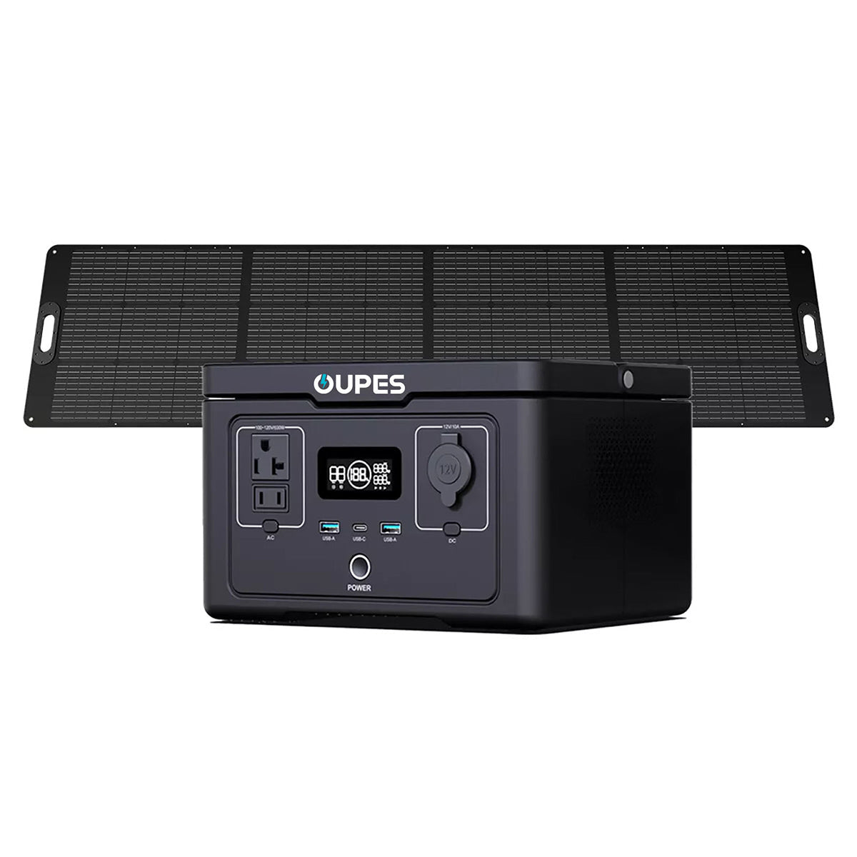 OUPES Exodus 600 – Portable Solar Generator with 240W Panel