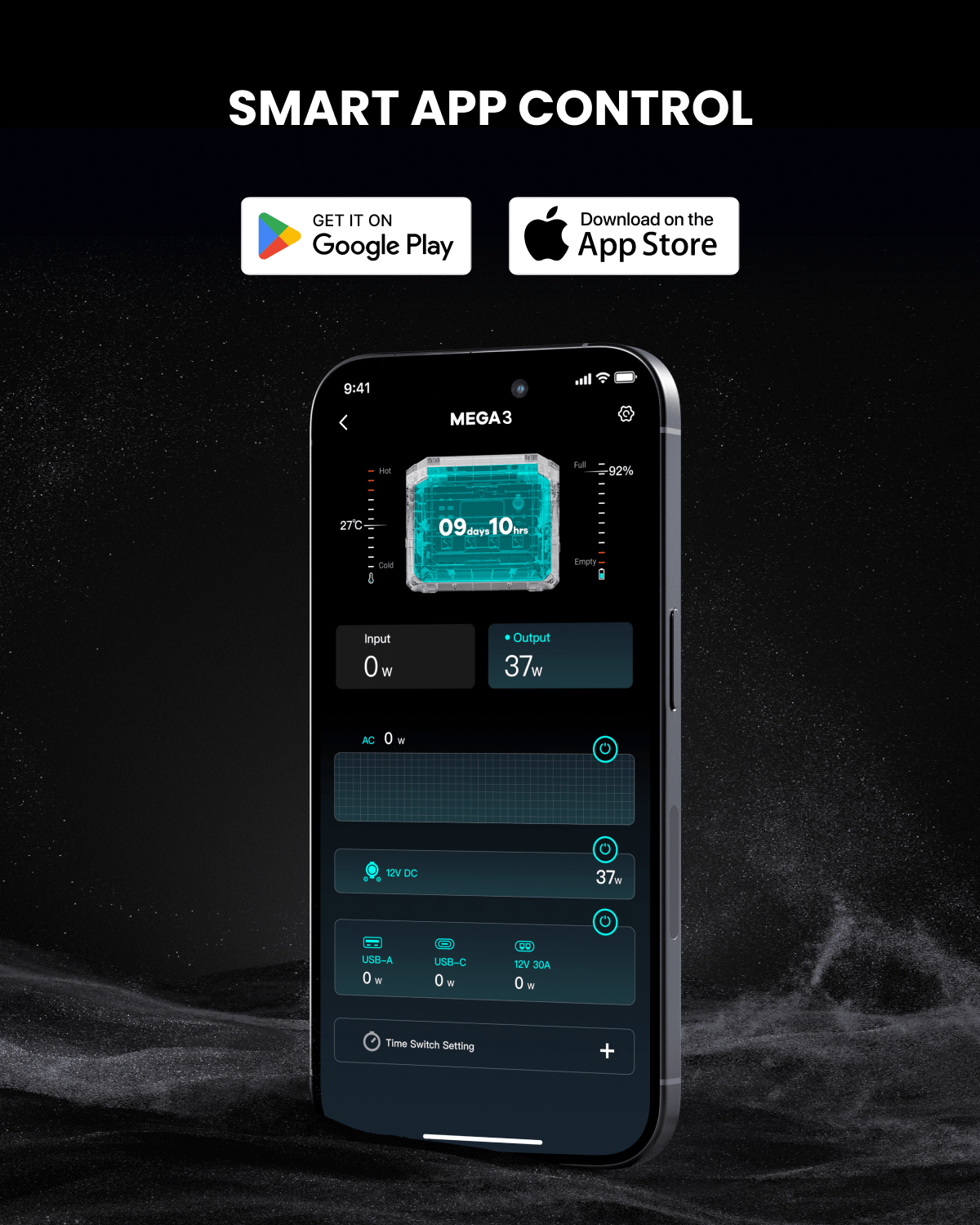 Mega 3 Home Backup Power - Smart APP Control