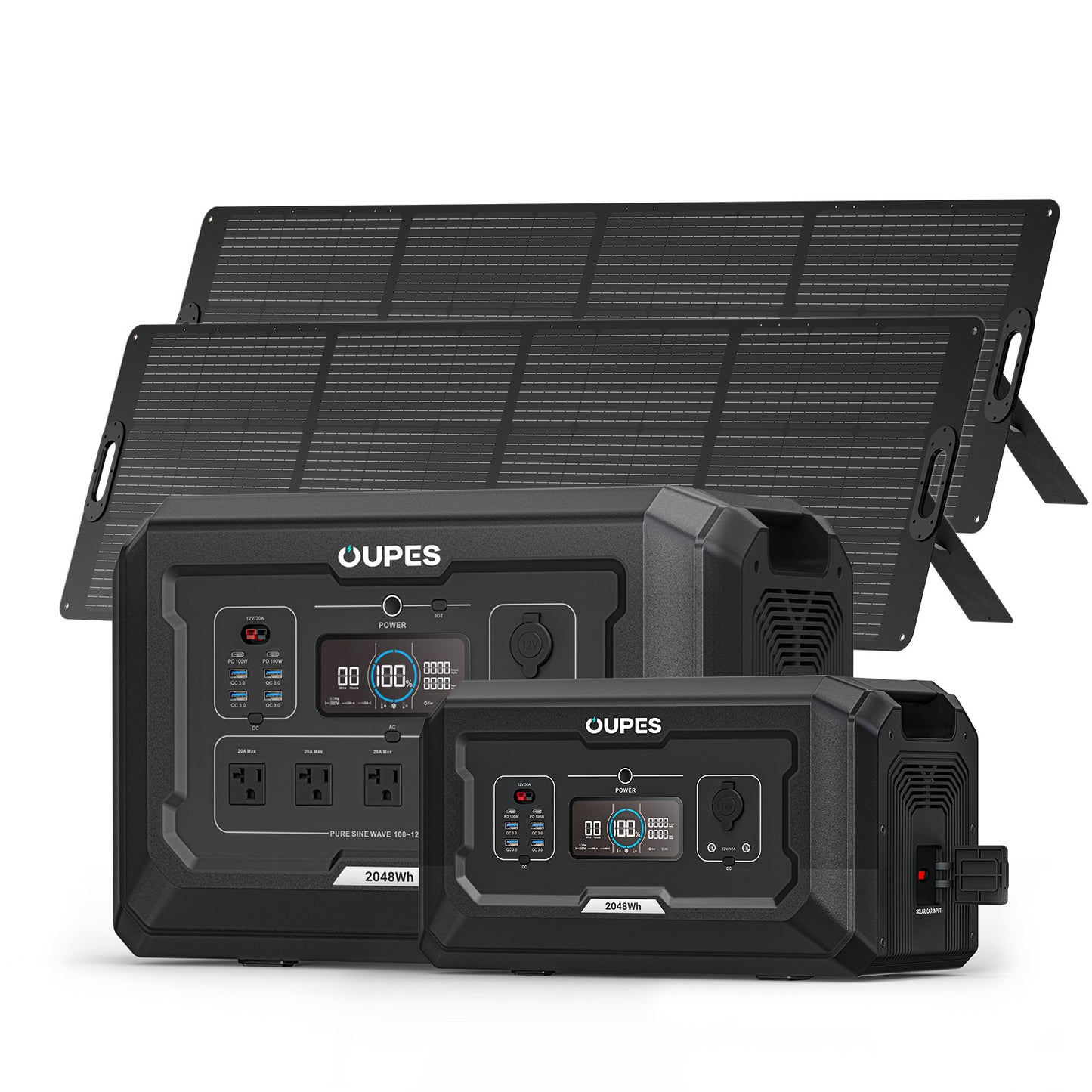 OUPES Mega 2 Power Station | 2500W, 2048Wh, Fast Charge