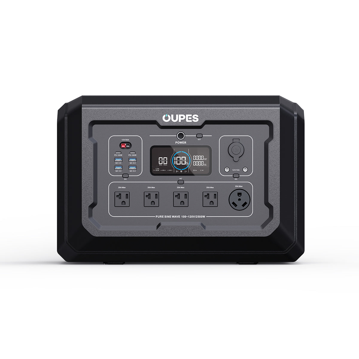 OUPES Mega 2 Power Station | 2500W, 2048Wh, Fast Charge