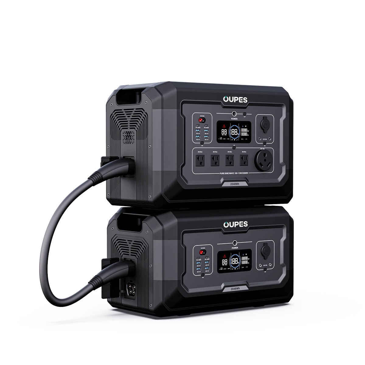 OUPES Mega 2 Power Station | 2500W, 2048Wh, Fast Charge