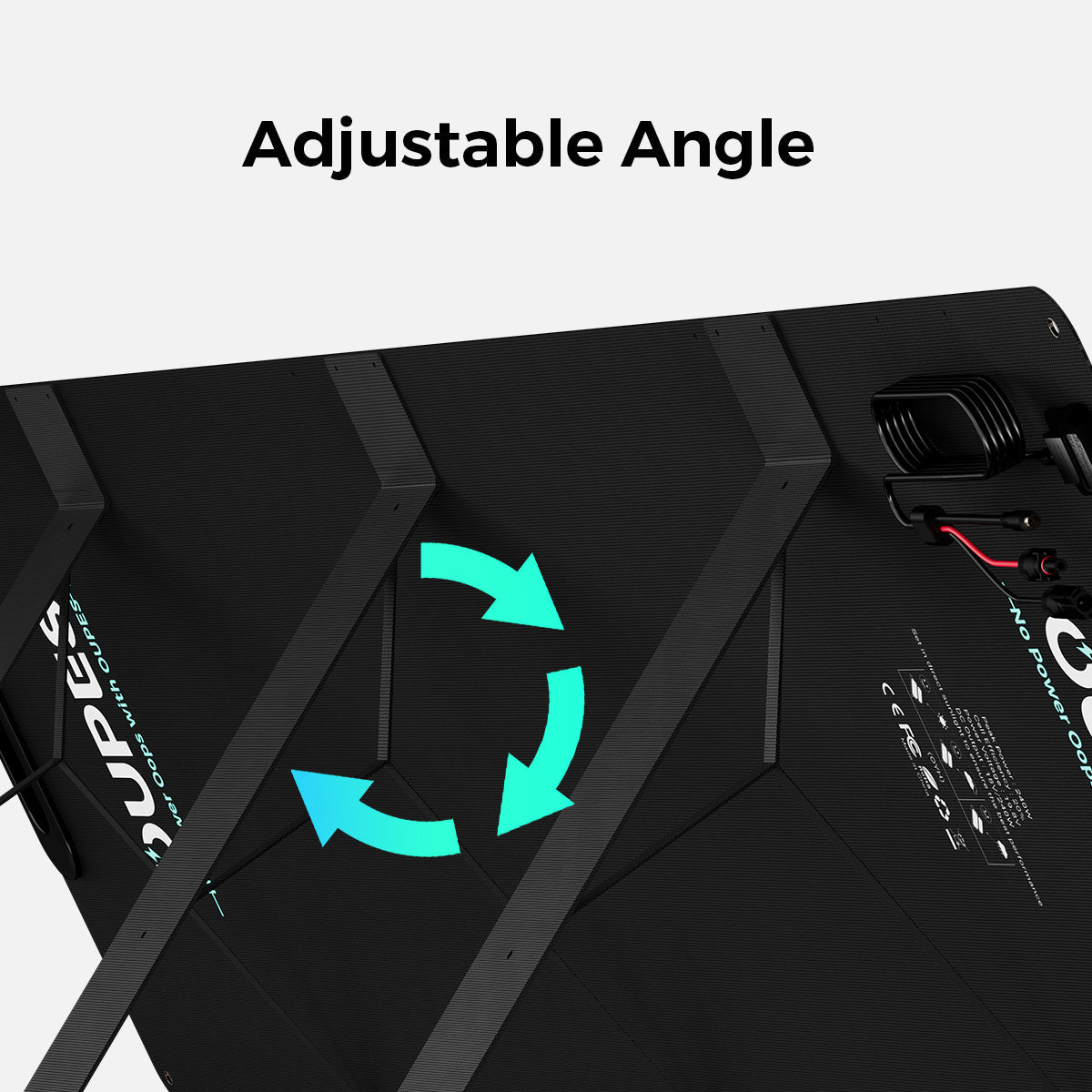 OUPES 240W Adjustable Angle Solar Panel