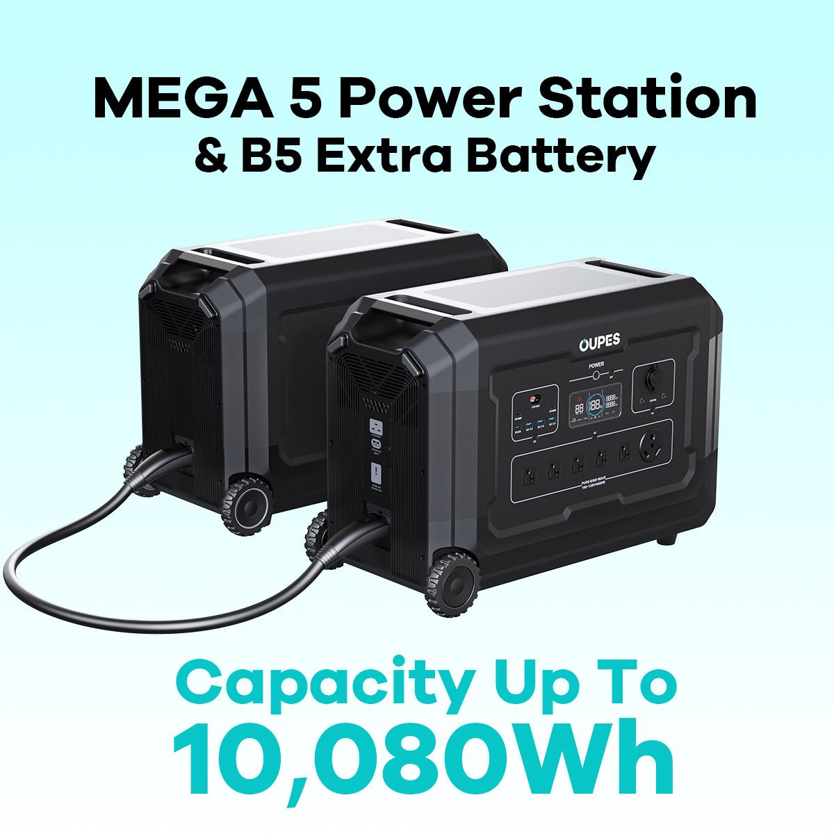 Mega 5 + 4*240W Solar Panel | Solar Generator Kit