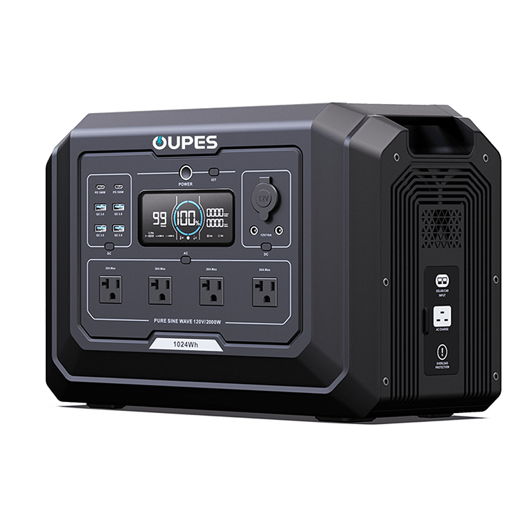 OUPES Mega 1 Portable Power Station For Home Backup | 2000W 1024Wh