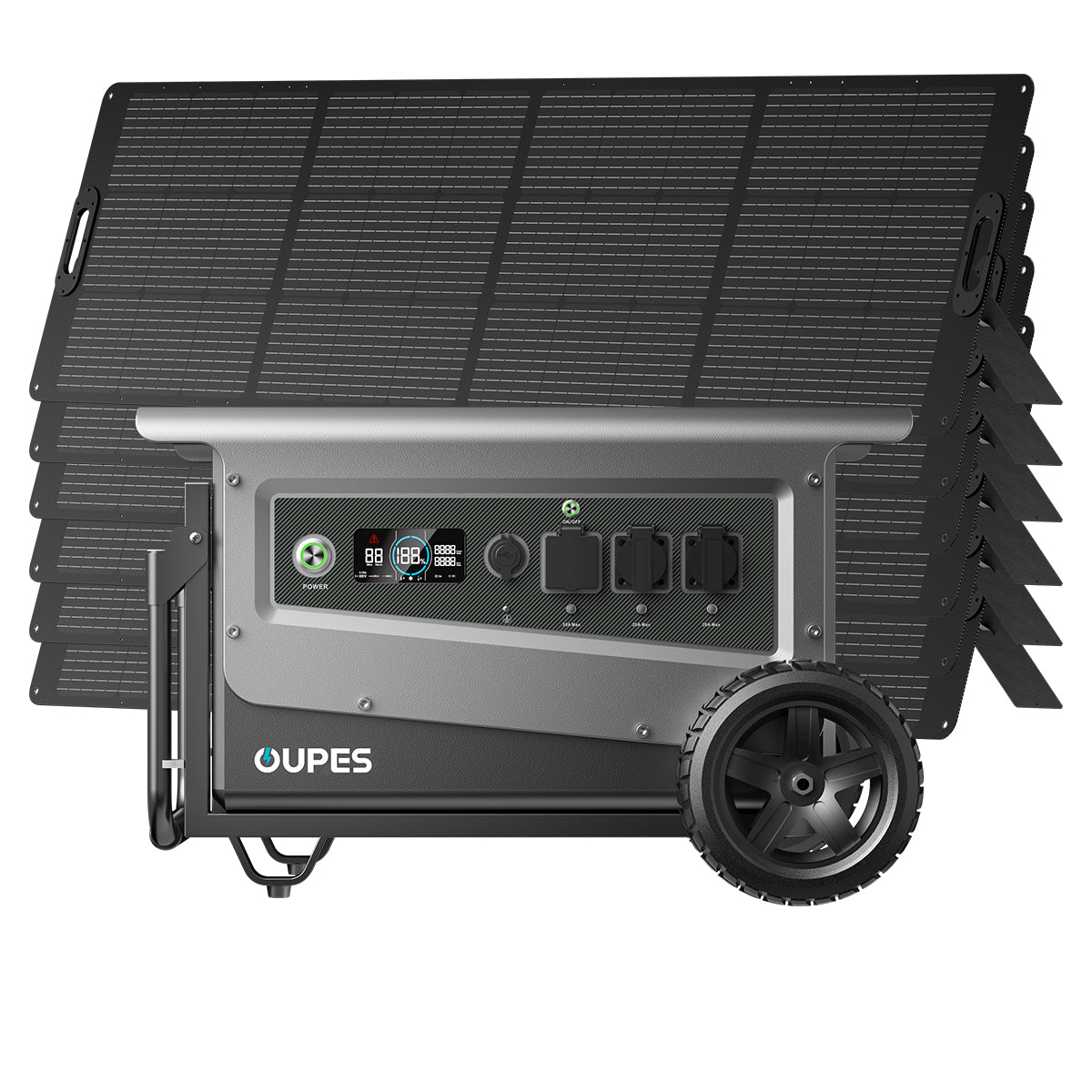 How many solar panels do I need for solar generator?