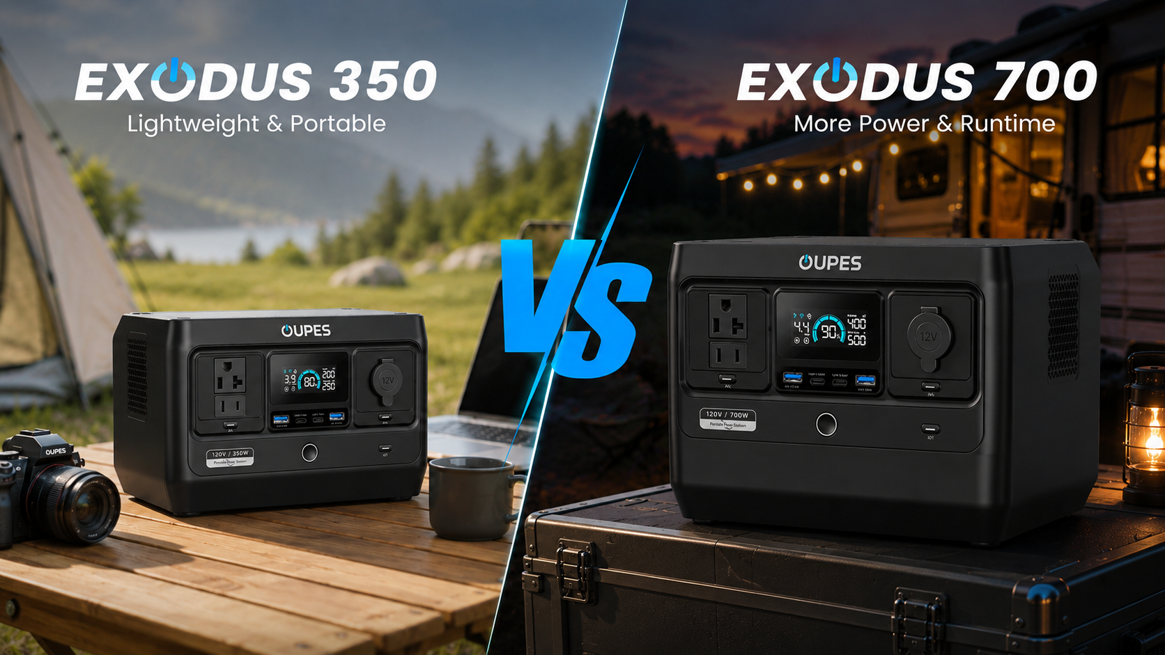 OUPES Exodus 350 vs Exodus 700: Which Portable Power Station Is Right for You?