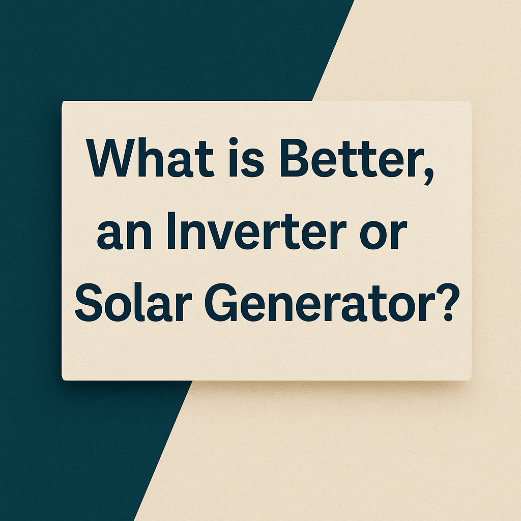 What is Better, an Inverter or Solar Generator?