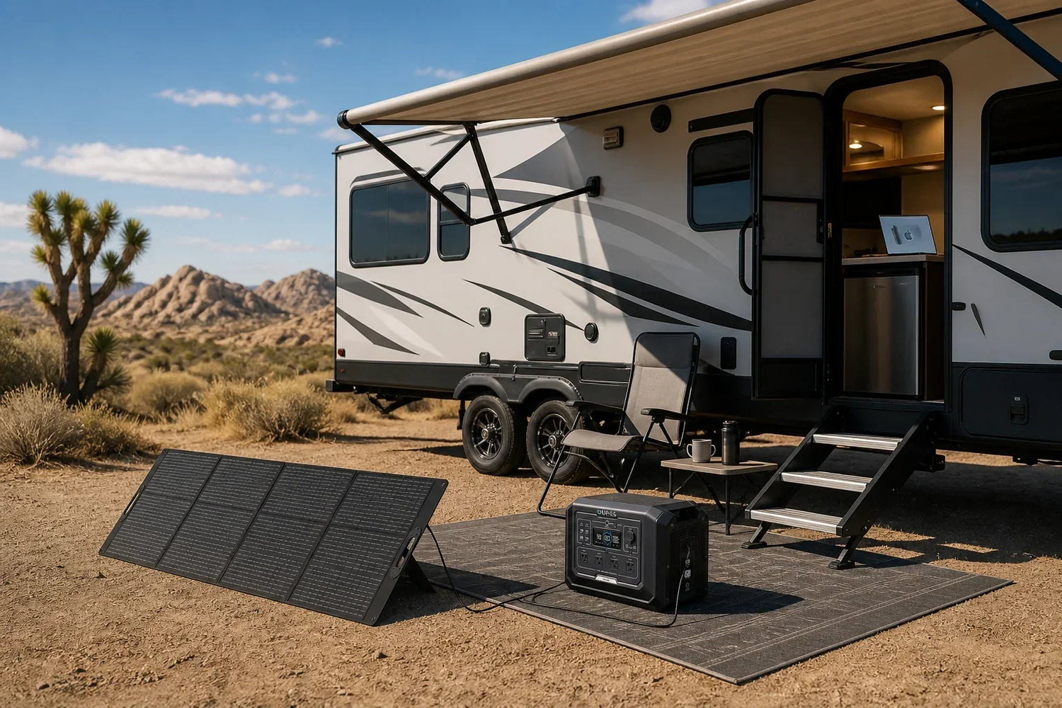 Off-Grid Living in a Travel Trailer: Daily Loads, Batteries, and Solar