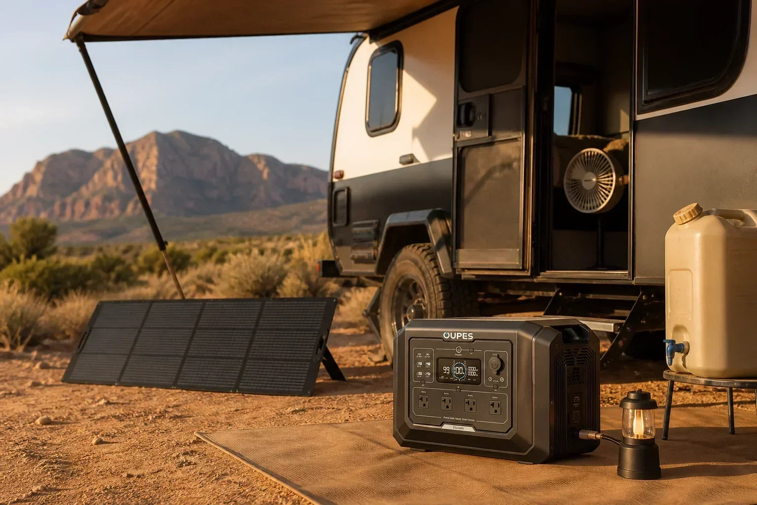 How to Power a Camper Off-Grid: Loads, Batteries, and Solar Recharging