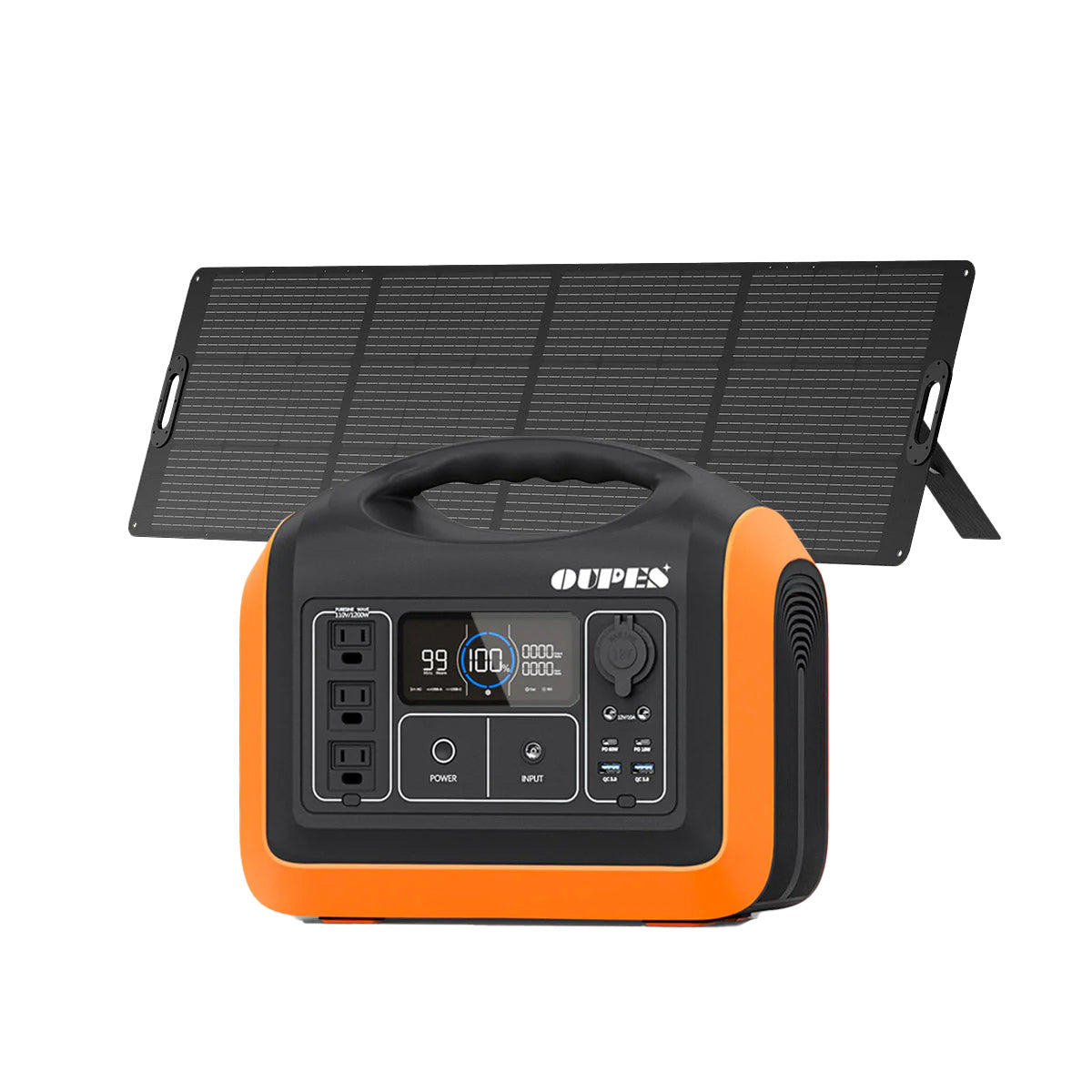 OUPES 1200 + 240W Solar Panel | Solar Generator Kit