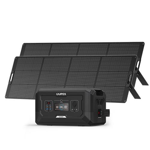 B2 Extra Battery + 2*240W Solar Panel | Solar Generator Kit