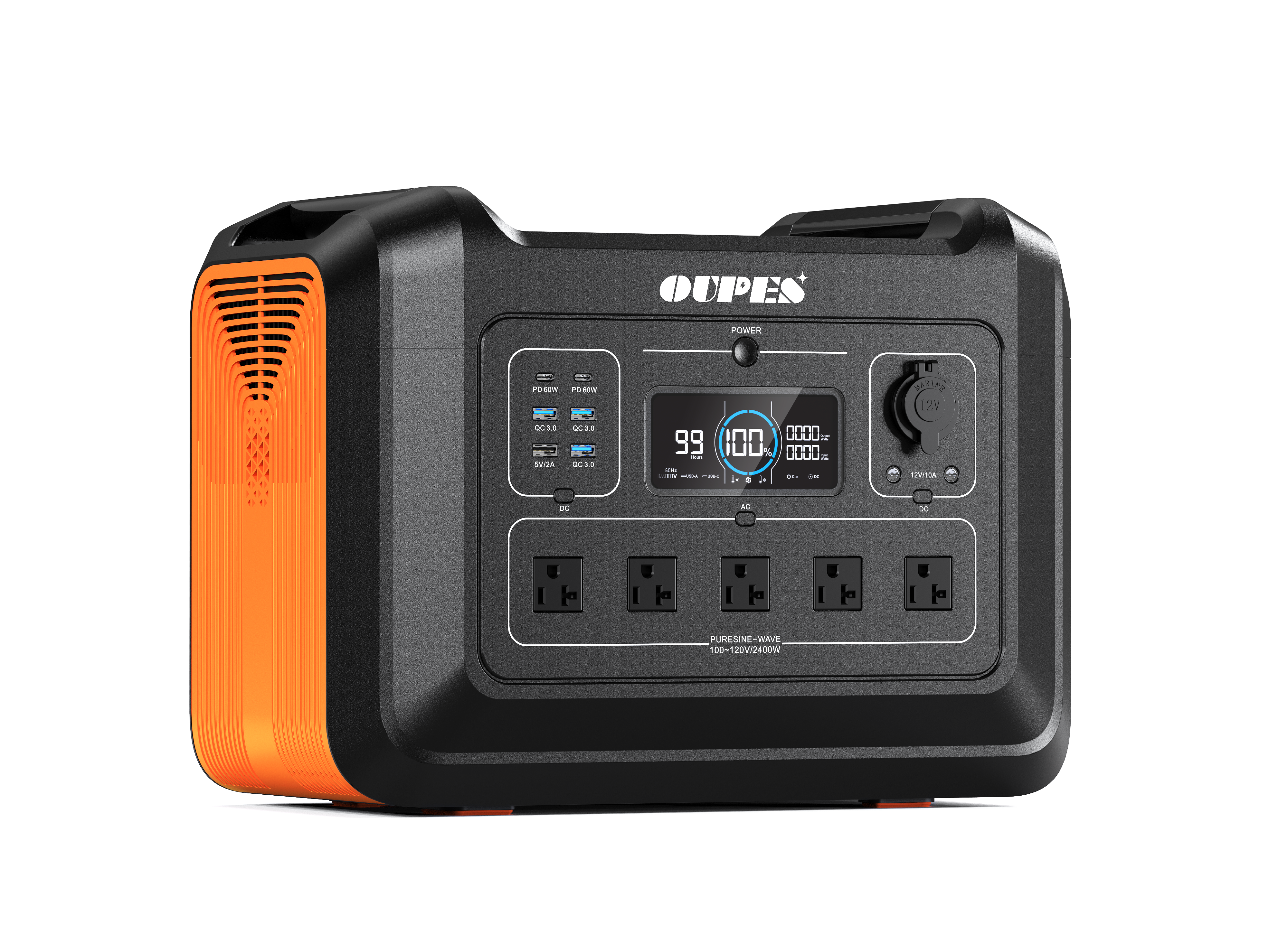 (Refurbished) OUPES 2400W, 2232Wh Portable Power Station