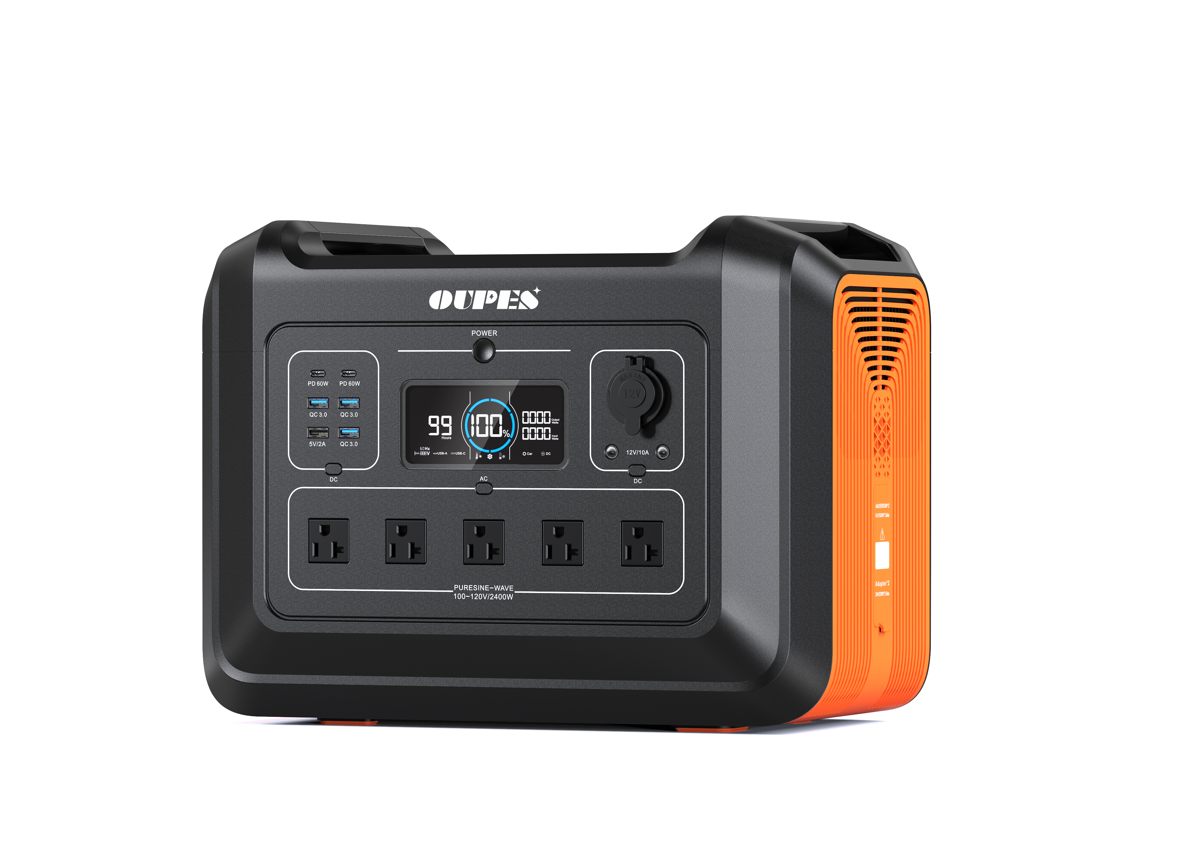 (Refurbished) OUPES 2400W, 2232Wh Portable Power Station