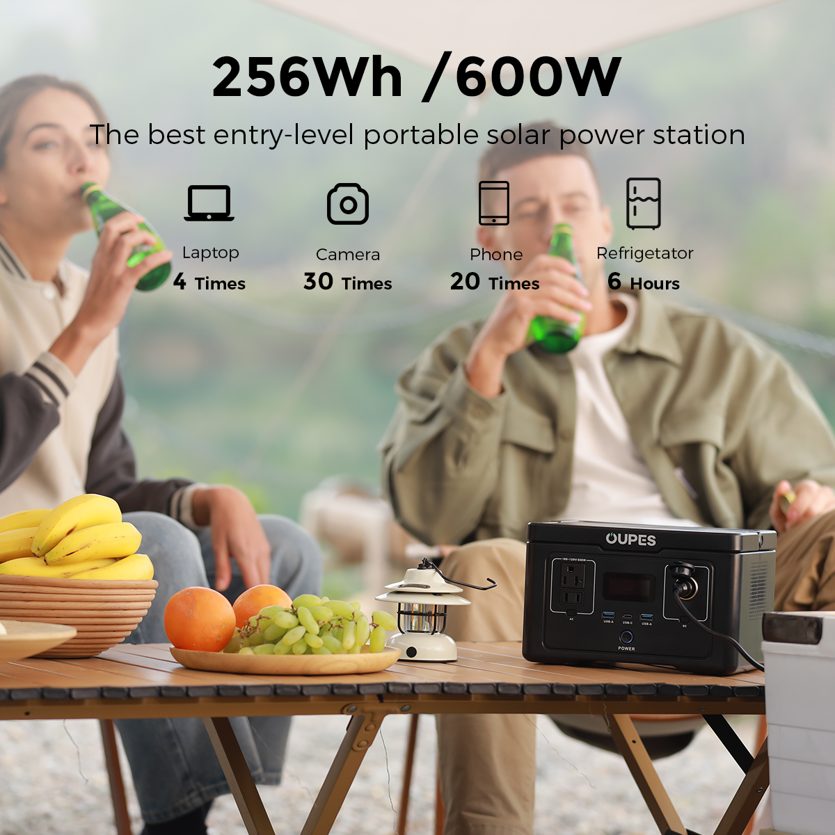 OUPES Exodus 600 Portable Power Station | 600W 256Wh