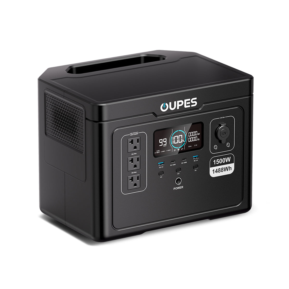 OUPES Exodus 1500 Portable Power Station | 1500W 1488Wh