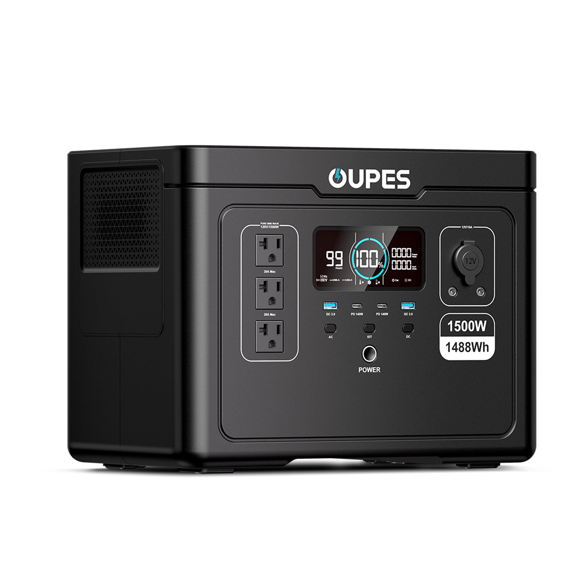 OUPES Exodus 1500 Portable Power Station | 1500W 1488Wh