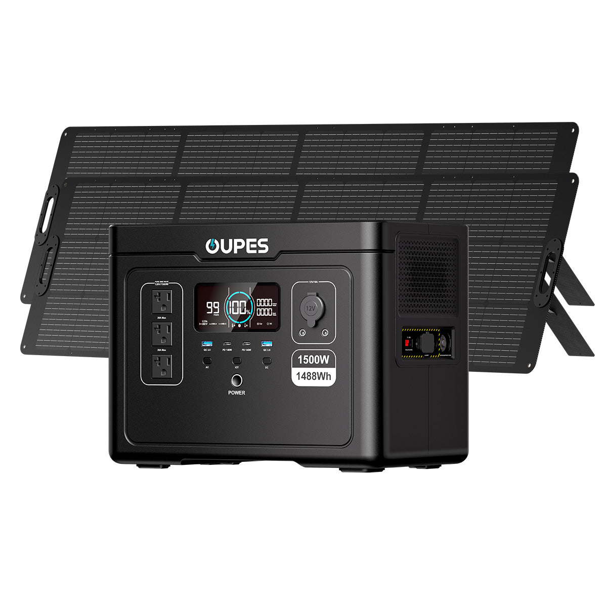 OUPES Exodus 1500 Portable Power Station | 1500W 1488Wh