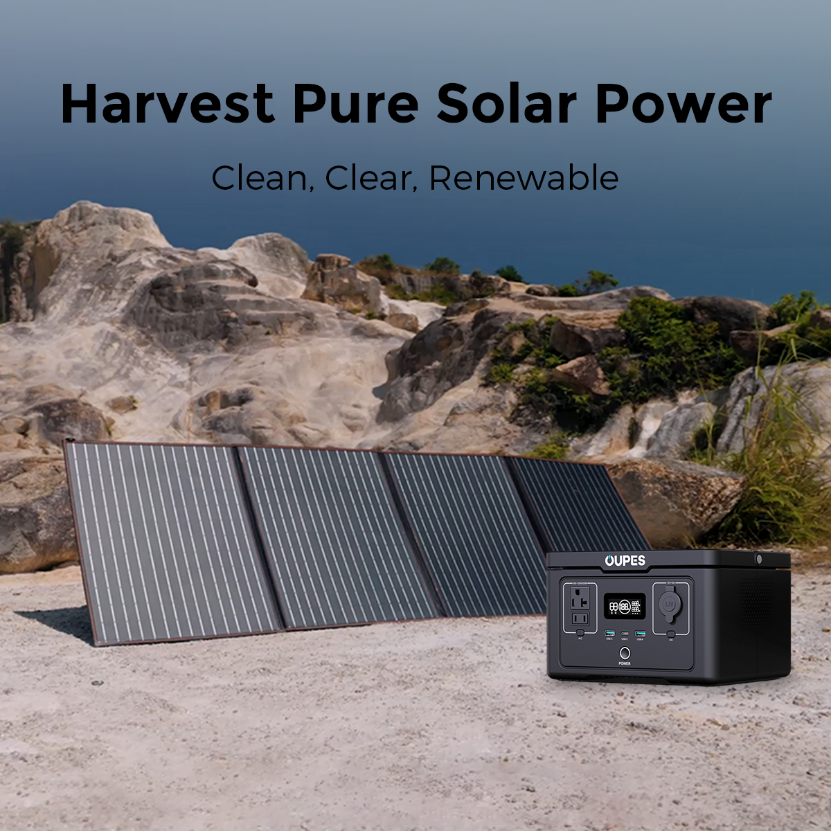 OUPES Exodus 600 Portable Power Station | 600W 256Wh