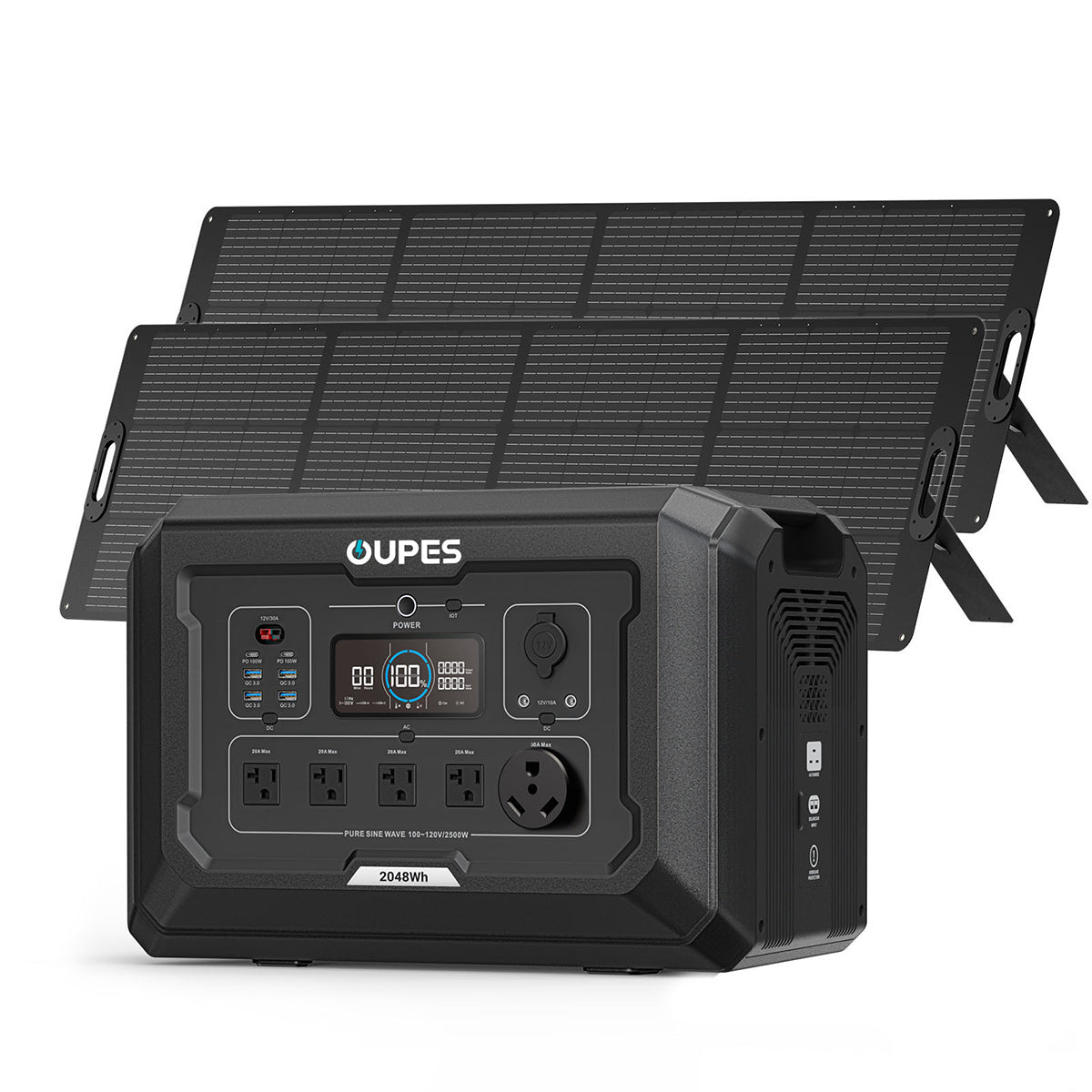 OUPES Mega 2 Power Station | 2500W, 2048Wh, Fast Charge