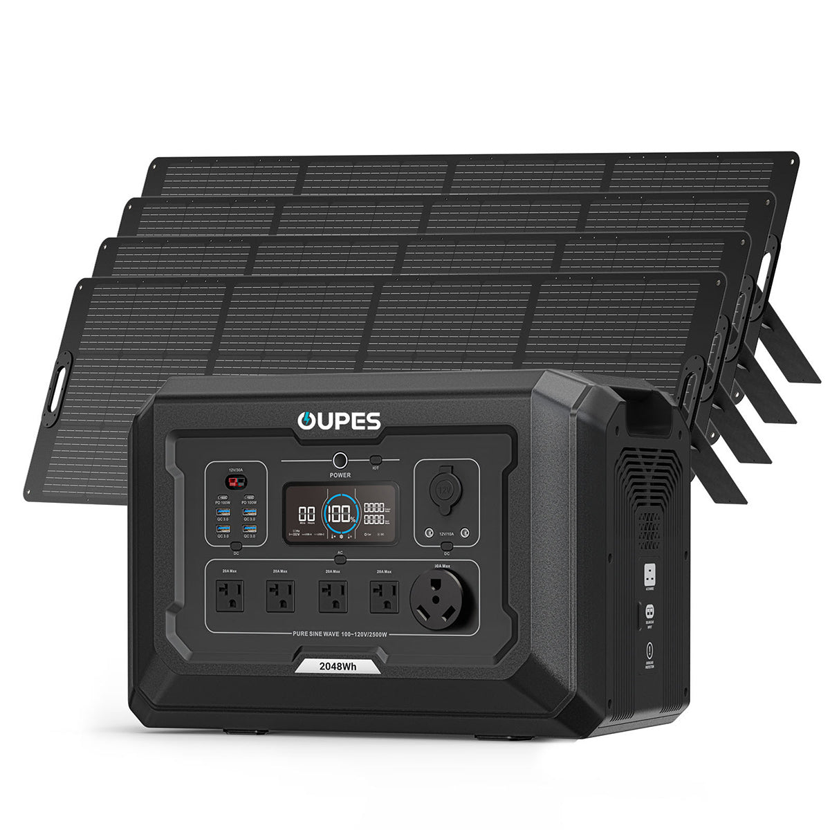 OUPES Mega 2 Power Station | 2500W, 2048Wh, Fast Charge