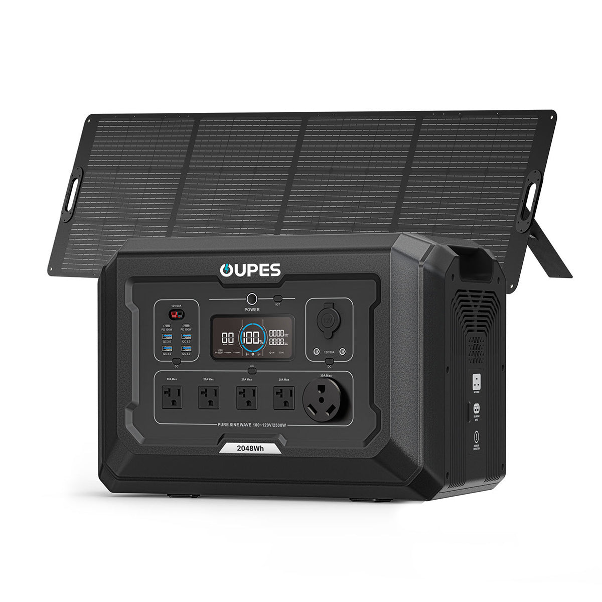 OUPES Mega 2 Power Station | 2500W, 2048Wh, Fast Charge