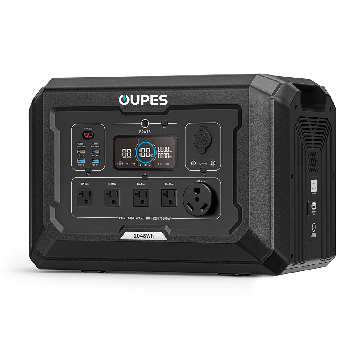 OUPES Mega 2 Power Station | 2500W, 2048Wh, Fast Charge