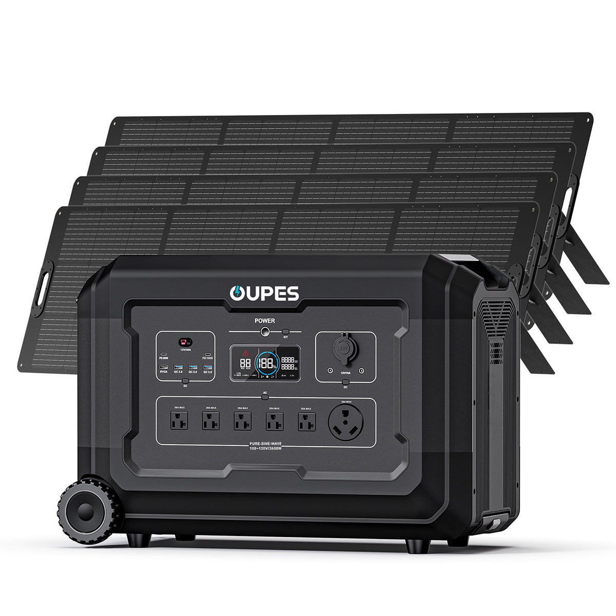 OUPES Mega 3 Home Backup & Portable Power Station | 3600W 3072Wh