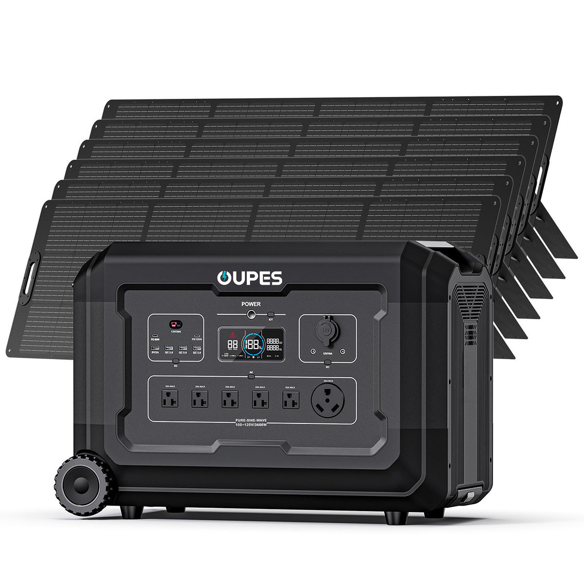 OUPES Mega 3 Home Backup & Portable Power Station | 3600W 3072Wh