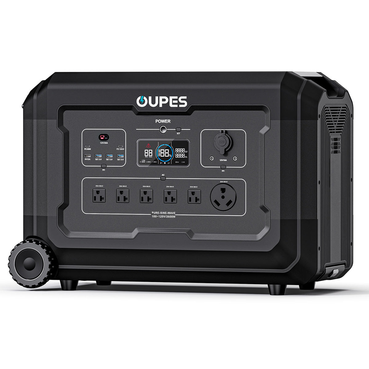 OUPES Mega 3 Home Backup & Portable Power Station | 3600W 3072Wh