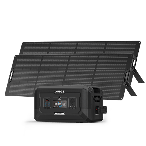 B2 Extra Battery + 2*240W Solar Panel | Solar Generator Kit