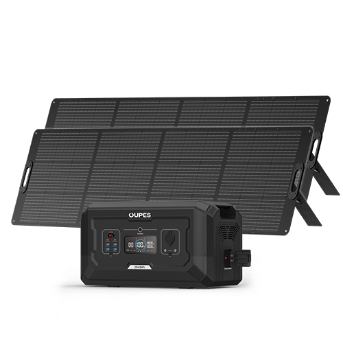 OUPES 240W Foldable Solar Panel Kit - Portable, Waterproof IP65 With Built-in Ports