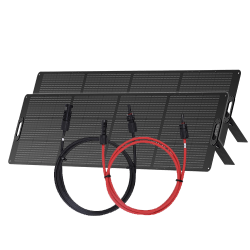 Extension Cable + 2*240W Portable Solar Panel