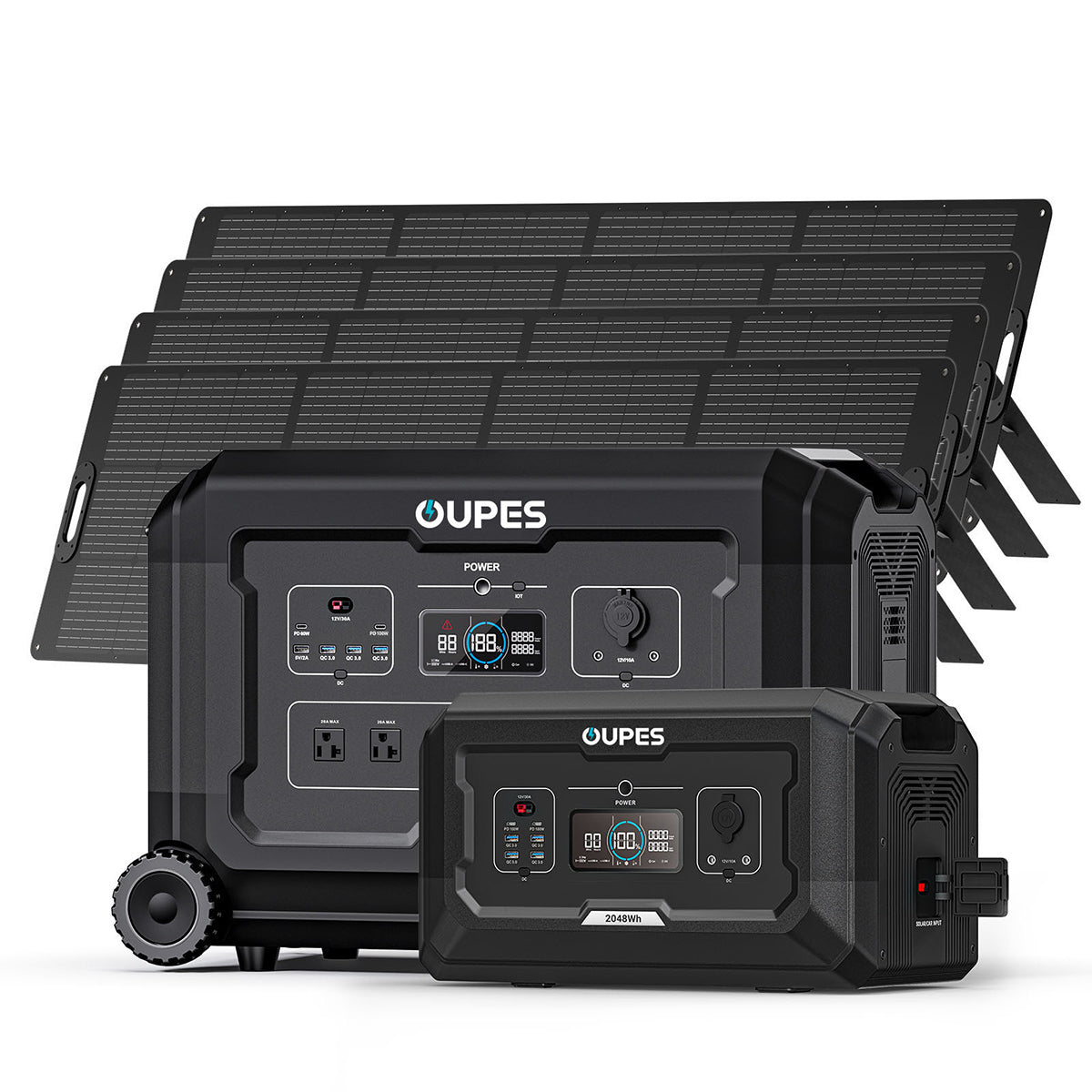 OUPES Mega 3 Solar Panel Generator Kit + B2 Extra Battery