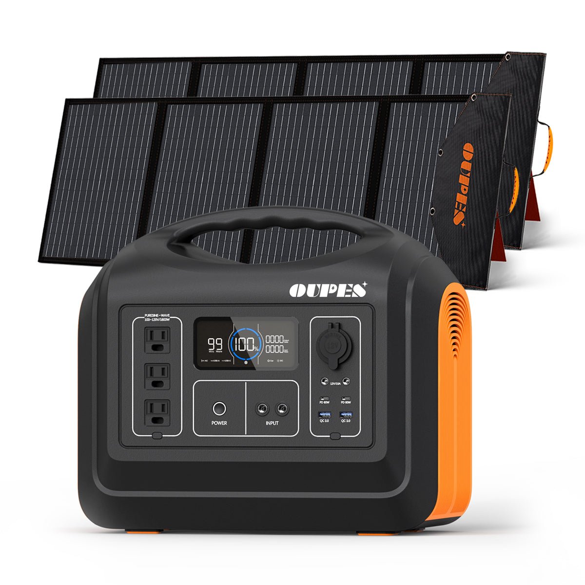 OUPES 1800 + 480w Solar Panel | Solar Generator Kit
