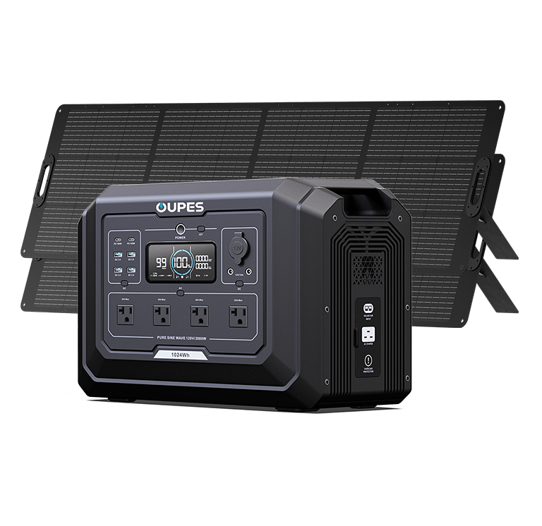 OUPES Mega 1 Home Backup & Portable Power Station | 2000W 1024Wh