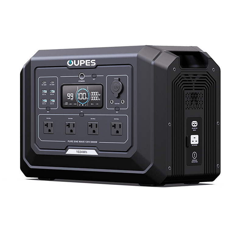 OUPES Mega 1 Home Backup & Portable Power Station | 2000W 1024Wh